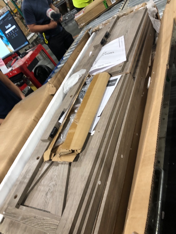 Photo 1 of ***VERY USED/MISSING PARTS***
YITAHOME Buffet Cabinet with Storage, 55'' Modern Farmhouse Coffee Bar Cabinet w/4 Doors ?Adjustable Shelf, Wood Large Kitchen Storage Cabinet with Barn Doors for Kitchen, Living Room, Grey-Brown