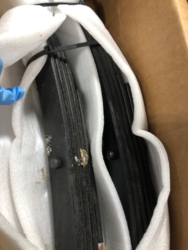 Photo 1 of ** VERY USED/ MISSING PARTS****  
Replacement for SW5 5 Pieces Trailer Leaf Spring, 6000LB Tandem Trailer Axle Suspension Kit with 3000lb Capacity Double Eyes Leaf Springs, 2* U-Bolt and Hanger Kit