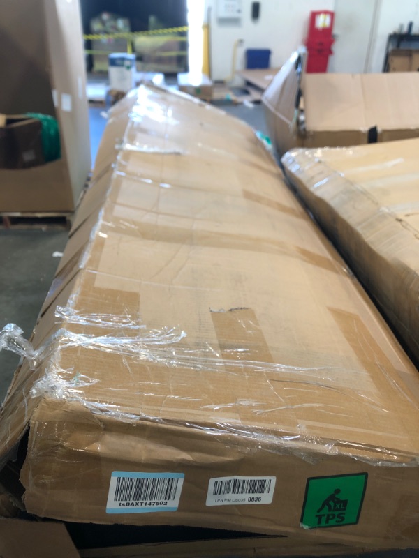 Photo 1 of  *** VERY USED/ MISSING PARTS  / SIMILAR *** Einhomn King Upholstered Bed Frame with Headboard, Button Tufted Linen Bed Base, Platform Bed with Heavy Duty Wood Slat Support, Noise Free, Easy Assembly, No Box Spring Needed, Black