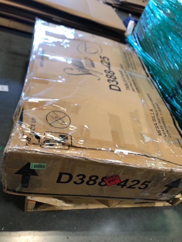 Photo 1 of ** USED / LOOSE SCREWS/ MISSING PARTS***
Signature Design by Ashley Caitbrook Rustic 7 Piece Dining Set, Include Table and 6 Chairs, Gray