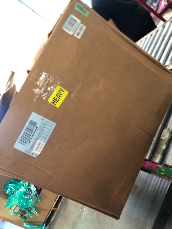 Photo 1 of  ** VERY USED ***  HOMCOM Faux Leather Manual Recliner, Adjustable Swivel Lounge Chair with Footrest, Armrest and Wrapped Wood Base for Living Room, Blue