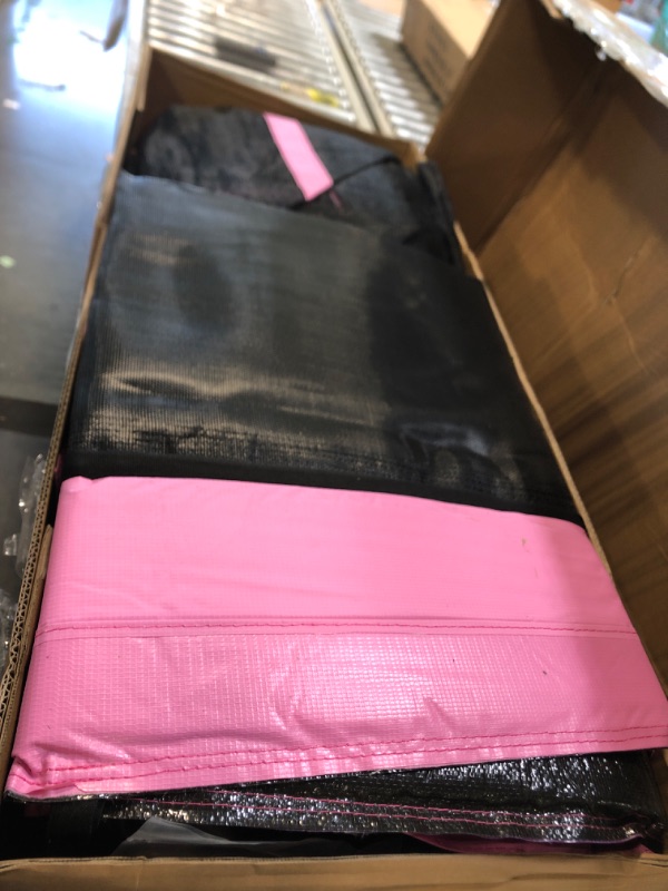 Photo 1 of ** USED / UNTESTED ** 6.5FT Rectangle Trampoline for Kids, 78”ASTM Approved Recreational Trampolines with Swing, Small Toddler Trampoline with Safety Enclosure Net, Outdoor and Backyard, Gifts for Children & Boys & Girls