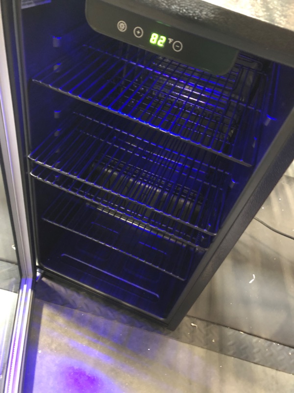 Photo 1 of ** USED ** 
Electactic Mini Fridge 130 Can Beverage Refrigerator Cooler, 3.2 Cu.Ft Drink Fridge for Soda Wine Beer, Adjustable Temperature Control for Home Office, Black