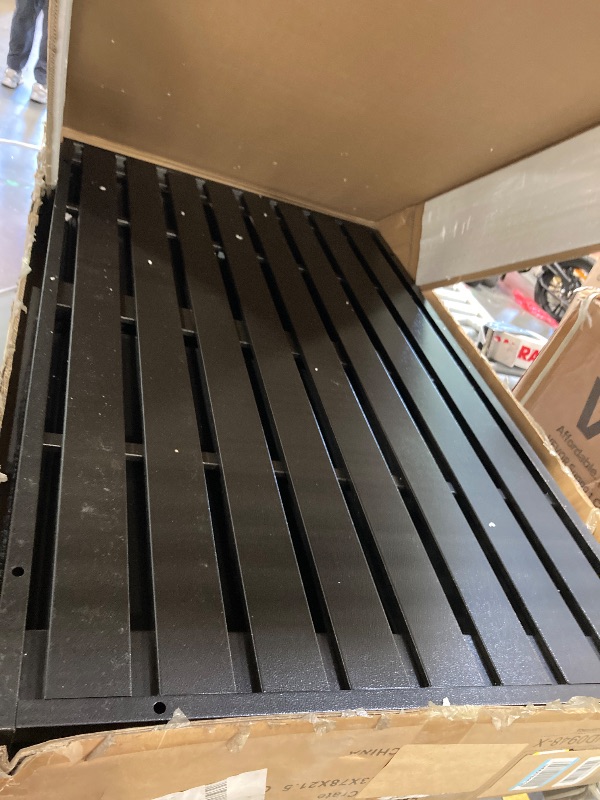 Photo 1 of ** MINOR DETAILS****47.2" Heavy-Duty Dog Crate with Roof Window & Lockable Wheels, Indoor/Outdoor Metal Pet Kennel with Dual Trays