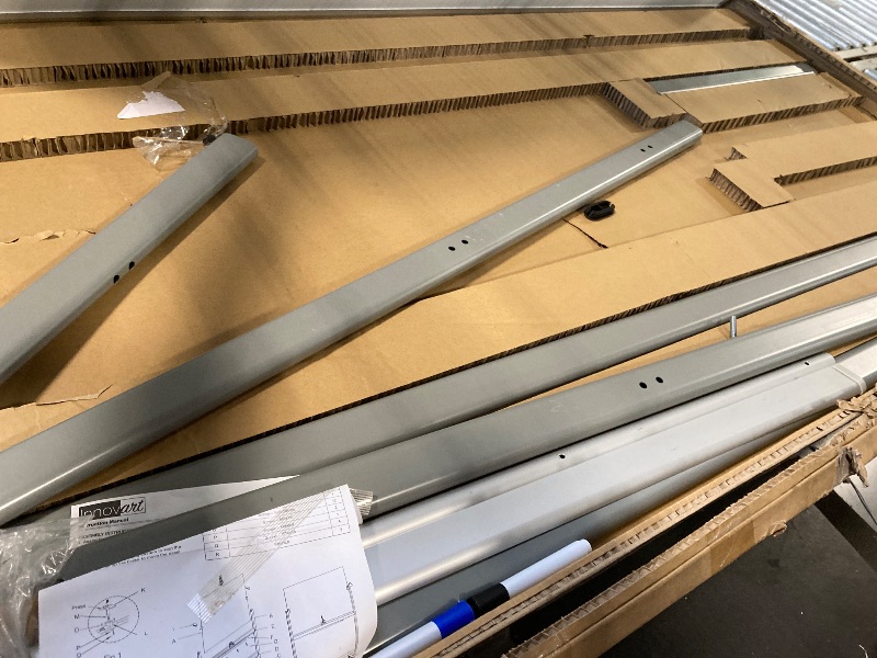 Photo 1 of ***MINOR DETAILS**
INNOVART Mobile Whiteboard 72” x 40”, 360° Reversible Double Sided Magnetic Dry Erase Board with Portable Rolling Stand on Wheels, Easel Standing Board with Aluminum Frame