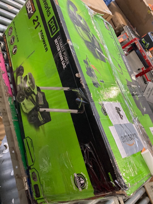 Photo 1 of ** NO BATTERY / USED / MISSING PARTS ** 
Greenworks 40V 21" Brushless Cordless (Self-Propelled) Lawn Mower (LED Headlight + Aluminum Handles)