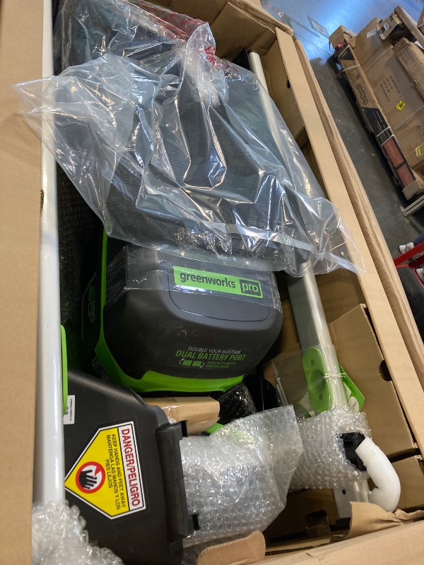 Photo 1 of ** NO BATTERY / USED / MISSING PARTS ** 
Greenworks 40V 21" Brushless Cordless (Self-Propelled) Lawn Mower (LED Headlight + Aluminum Handles)