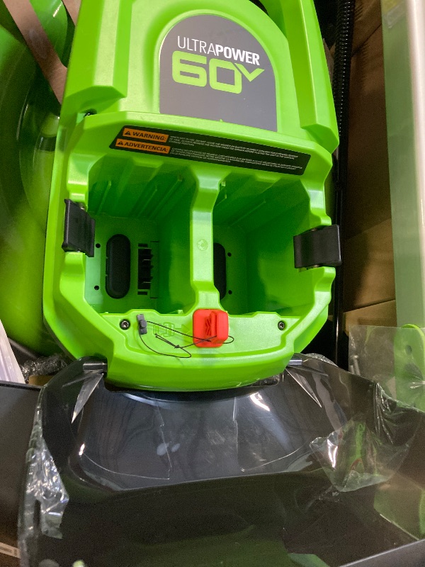 Photo 1 of ** NO BATTERY / USED / MISSING PARTS ** 
Greenworks 40V 21" Brushless Cordless (Self-Propelled) Lawn Mower (LED Headlight + Aluminum Handles)