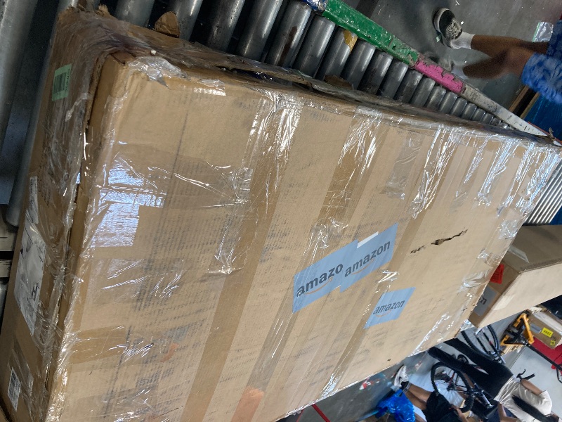 Photo 1 of *** VERY USED/ MSSING PARTS/ UNTESTED***
DWVO Queen Bed Frame with 52" High Headboard, Upholstered Platform Bed Frame with Button Tufting and Nailhead Trims, No Box Spring Needed (Gray)