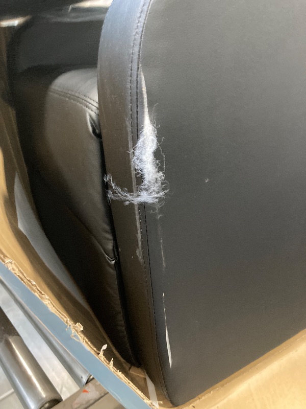 Photo 1 of ** USED/ MISSING PARTS / MINOR DAMAGE ***
SMUG Recliner Chair for Living Room, Leather Home Theater Seating with Lumbar Support with Adjustable Backrest and Footrest, Modern Living Room Furniture with Padded Seat Backrest, Black