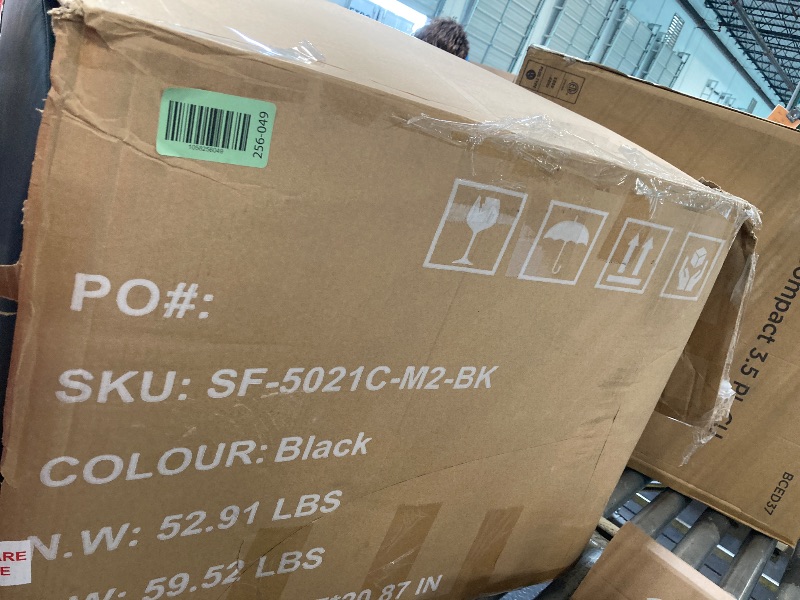 Photo 1 of ** USED/ MISSING PARTS / MINOR DAMAGE ***
SMUG Recliner Chair for Living Room, Leather Home Theater Seating with Lumbar Support with Adjustable Backrest and Footrest, Modern Living Room Furniture with Padded Seat Backrest, Black