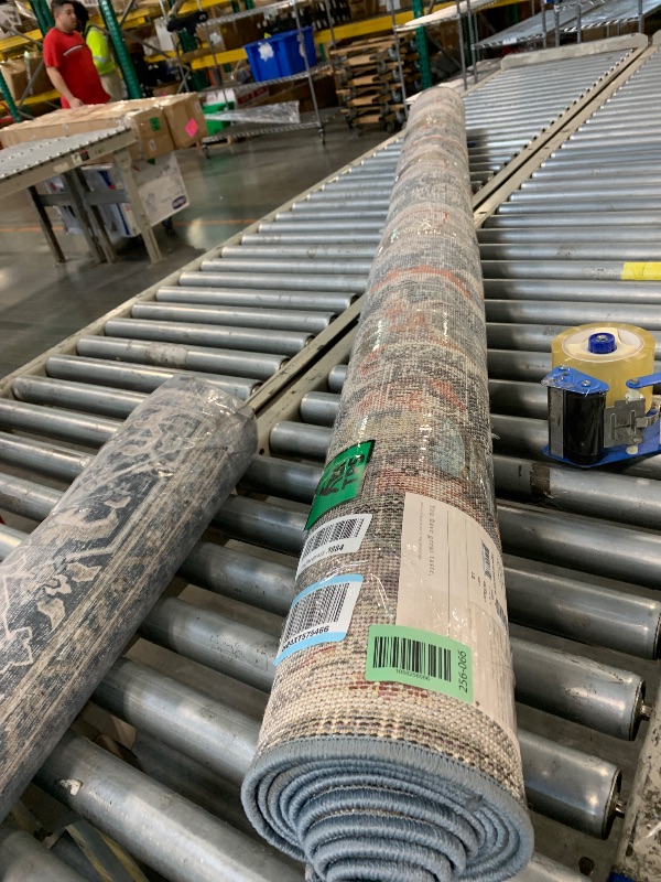 Photo 1 of ** very used *** Loloi Cassandra Collection CSN-04 Blue/Rust 6'-7" x 9'-3" Area Rug