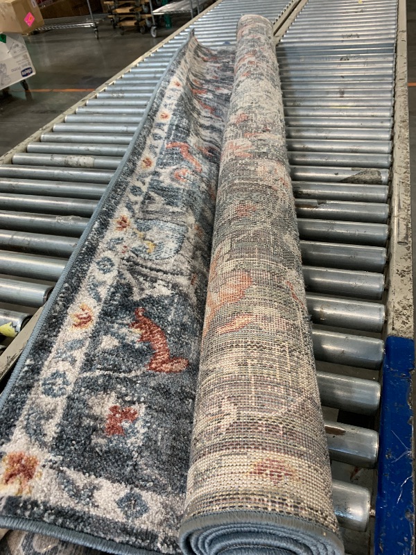 Photo 1 of ** very used *** Loloi Cassandra Collection CSN-04 Blue/Rust 6'-7" x 9'-3" Area Rug