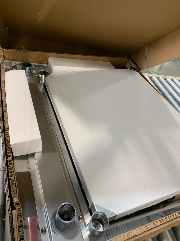 Photo 1 of ** USED** HARDURA Stainless Steel Table 30 x 36 Inches with Wheels Casters NSF Heavy Duty Commercial Prep Table with 2” Backsplash and Adjustable Undershelf for Restaurant Kitchen Home and Hotel