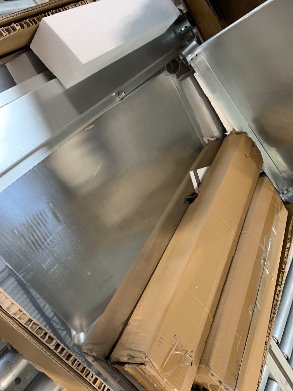 Photo 1 of ** USED** HARDURA Stainless Steel Table 30 x 36 Inches with Wheels Casters NSF Heavy Duty Commercial Prep Table with 2” Backsplash and Adjustable Undershelf for Restaurant Kitchen Home and Hotel