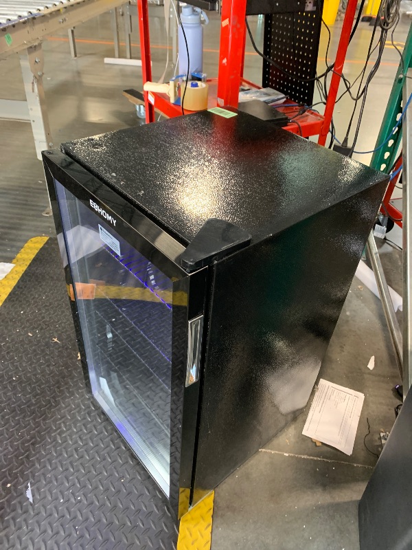 Photo 1 of  *** used/ similar ***
EUHOMY Beverage Refrigerator Cooler, 130 Can Mini Fridge with Glass Door for Soda Beer or Wine, Beverage Cooler for Home, Office, Bar with Adjustable Removable Shelves, Silver

