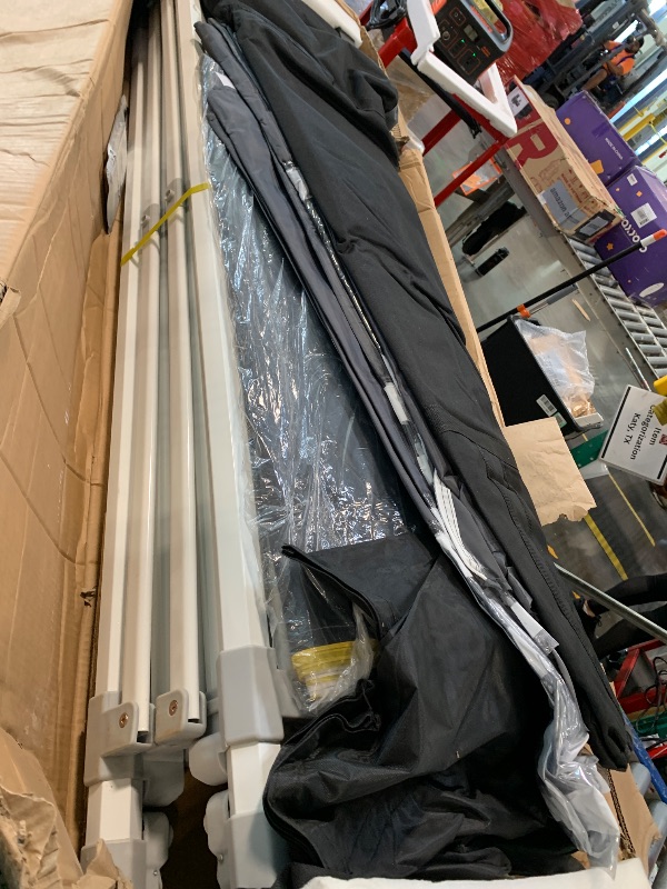 Photo 1 of ** USED / MISSING PARTS *** HOTEEL 10x20 Pop up Canopy Tent for Parties, Heavy Duty Easy Setup Tent with 6 Sidewalls, Outdoor Commercial Instant Gazebo for Wedding Event, with Roller Bag & Sand Bags, Grey(Hexagonal Frame)