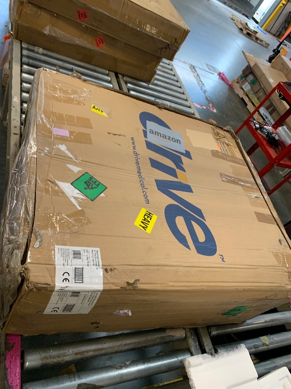 Photo 1 of ** MISSING PARTS / USED **** Drive Medical Blue Streak Lightweight Foldable Wheelchair for Adults, Seniors, and Disabled - Swing-Away Elevating Leg Rests and Flip-Back Padded Arms - Black/Blue