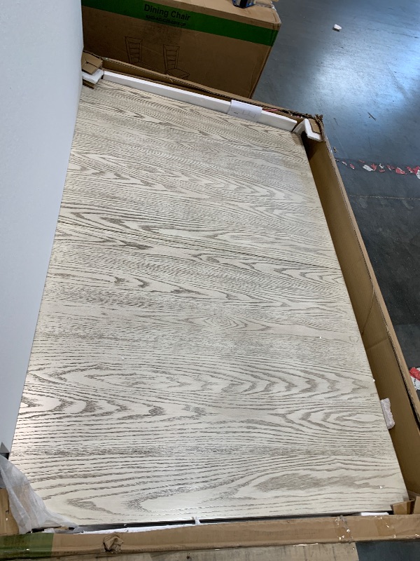 Photo 1 of ** NEW *** Peatuk 6-Piece Solid Wood Dining Table Set for 6, Modern Breakfast Dinette Extendable Kitchen Table with Chairs for Dining Room, Kitchen, Grey