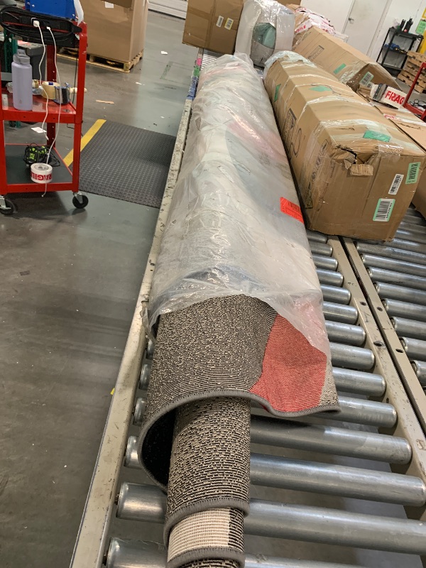 Photo 1 of ** USED/ UNTESTED *** Abstract Rug 8x10 Modern Rug Contemporary Area Rug Large Premium Quality Rug Colorful Thick Carpet for Living Room 2305 Red