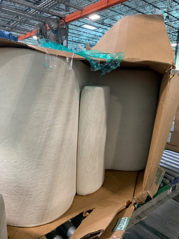 Photo 1 of ** VERY USED // UNTESTED **** Hansleep Large Bean Bag Chair for Adults, Reading Chair with Ottoman Filled by High-Density Foam, Cozy Lazy Beanbag Lounger Sofa with Waist Support for Living Room, Bedroom, Office, Beige