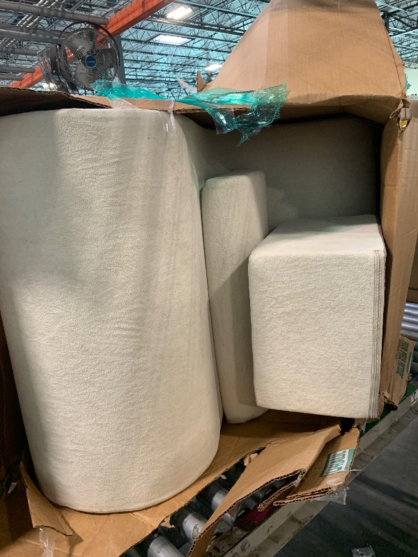 Photo 1 of ** VERY USED // UNTESTED **** Hansleep Large Bean Bag Chair for Adults, Reading Chair with Ottoman Filled by High-Density Foam, Cozy Lazy Beanbag Lounger Sofa with Waist Support for Living Room, Bedroom, Office, Beige