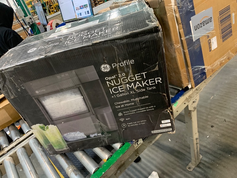 Photo 1 of ** USED ** Profile Opal 2.0 XL with 1 Gallon Tank, Chewable Crunchable Countertop Nugget Ice Maker, Scoop included, 38 lbs in 24 hours, Pellet Ice Machine with WiFi & Smart Connected, Stainless Steel