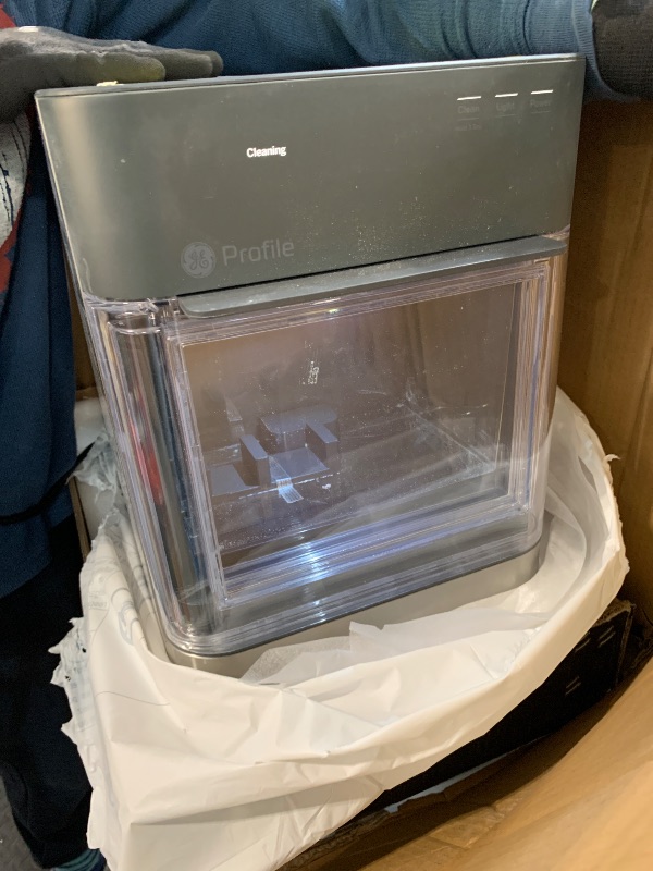 Photo 1 of ** USED ** Profile Opal 2.0 XL with 1 Gallon Tank, Chewable Crunchable Countertop Nugget Ice Maker, Scoop included, 38 lbs in 24 hours, Pellet Ice Machine with WiFi & Smart Connected, Stainless Steel