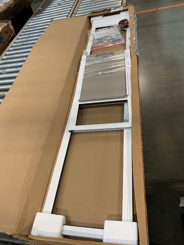 Photo 1 of ** USED*** PetSafe Sliding Glass Pet Door - No-Cut DIY Install Doggy Door for Renters - Aluminum Frame - Adjustable Height 91 7/16" to 96" - Ideal for Large Dogs Up to 130 lb - White