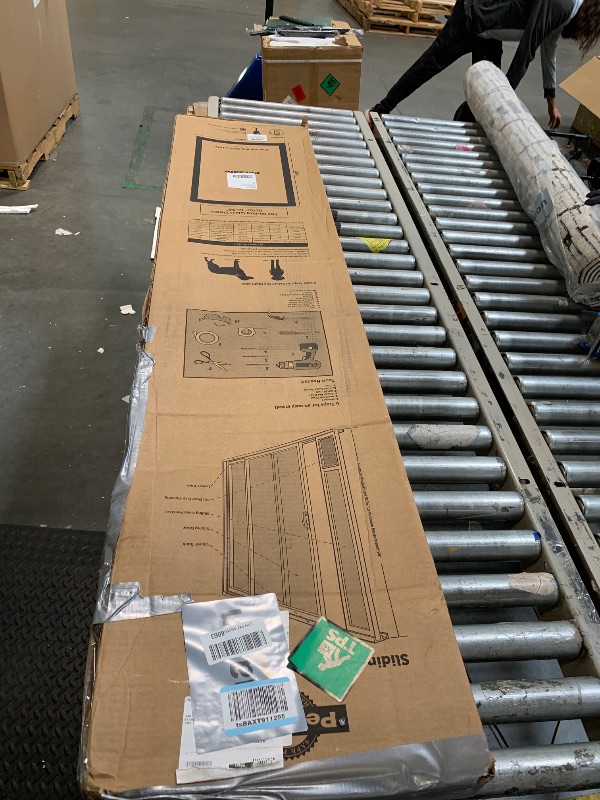 Photo 1 of ** USED*** PetSafe Sliding Glass Pet Door - No-Cut DIY Install Doggy Door for Renters - Aluminum Frame - Adjustable Height 91 7/16" to 96" - Ideal for Large Dogs Up to 130 lb - White