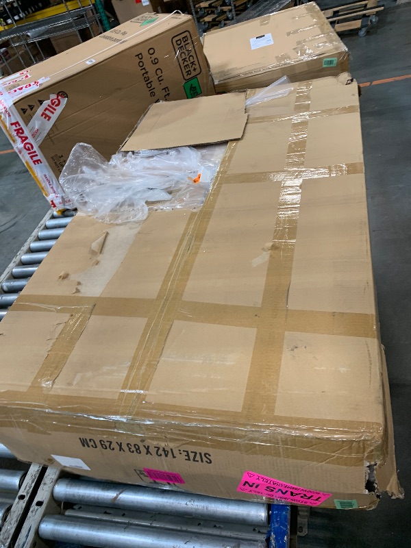 Photo 1 of ** FACTORY SEALED *** Seeloowy 4 Set 32" High Top Cocktail Tables for Parties White Round Folding Bar Height Table with Removable Legs and 32 x 43 Inch Black Spandex Stretch Table Covers