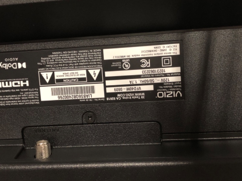 Photo 1 of **** used ** missing parts *** VIZIO 40-inch Full HD 1080p Smart TV with DTS Virtual: X, Alexa Compatibility, Google Cast Built-in, Bluetooth Headphone Capable, (VFD40M-08 New)