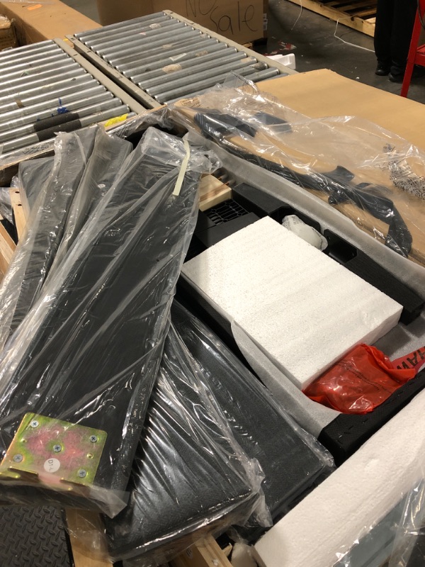 Photo 1 of ** USED ** Sweetcrispy Twin Size Wood Bed Frame - Linen Upholstered Platform Bed with Headboard, No Box Spring Needed with 800LBS Sturdy Wooden Slats Support, Noise Free, Easy Assembly, Dark Grey