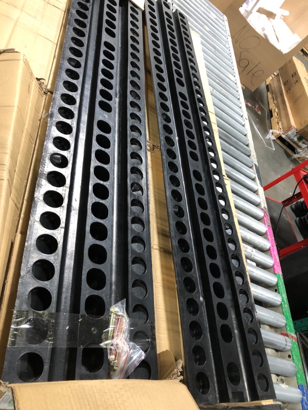 Photo 1 of **USED *** F COME Rubber Speed Bump 6 Feet Rubber Driveway Modular Heavy Duty Speed 72.4 x 12 x 2.4 Inch Cable Protector Ramp for Garage Gravel Roads Asphalt Concrete, 6Ft-Speed Bump (2 Pack 6ft Speed Hump)