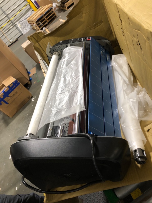 Photo 1 of ** USED/ DAMAGE MINOR/ UNTESTED *** GBC Pinnacle 27 EZLoad Thermal Roll Laminator, 27" Maximum Width, 8-10 Minutes Warm-Up (1701720EZ)