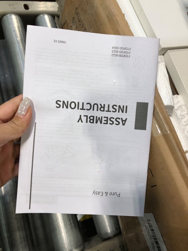 Photo 1 of ** USED / MISSING PARTS *** DWVO Computer Desk with Drawers & Hutch, 59.1" Office Desk with Power Outlets & LED Lights, Home Office Desk with Storage Shelves, White