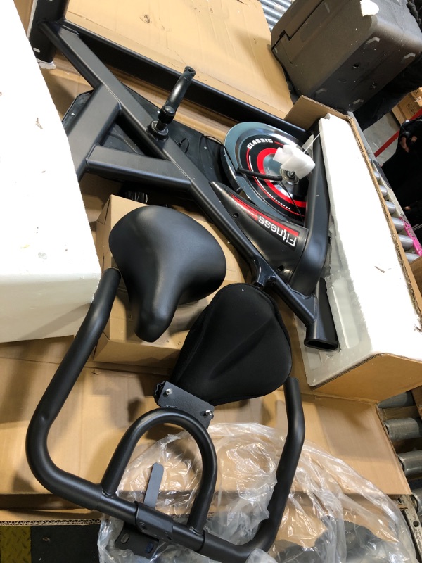 Photo 1 of ** USED/ UNTESTED/ DAMAGE MINOR/ MISSING PARTS ****** .
GOFLYSHINE Exercise Bike, Stationary Bike Stationary Indoor Cycling Bike for Home Cardio Gym, Workout Bike with Heavy Flywheel, Seat Cushion, LCD Monitor, Optoelectronic Heart Rate Monitoring, Heavy 