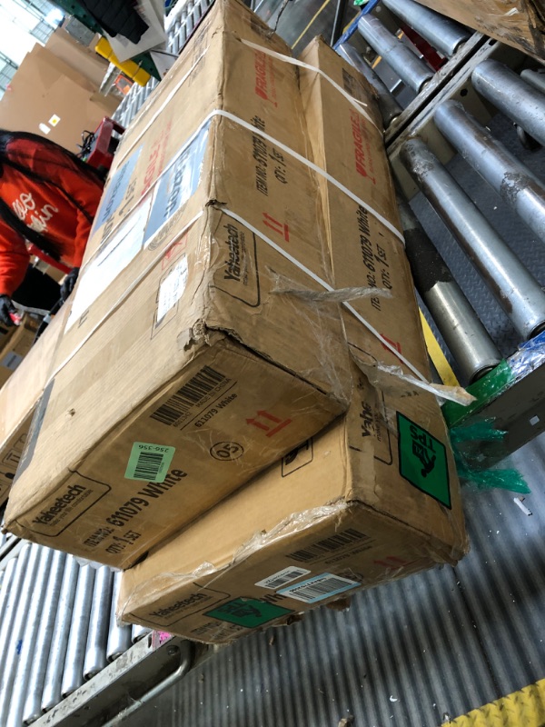 Photo 1 of ** FACTORY SEALED **** Yaheetech Wooden Floor Cabinet, Side Storage Organizer with 4 Drawers and 1 Cupboard, Freestanding Entryway Storage Unit Console Table, Bathroom Furniture Home Decor, White