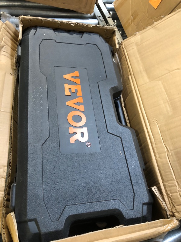 Photo 1 of ** USED / UNTESTED *** VEVOR 3500W Electric Demolition Hammer, 1900 BPM Durable Jack Hammer, Concrete Breaker with 2 Chisels, Gloves, and a 360° Rotatable Handle for Efficient Trenching, Black