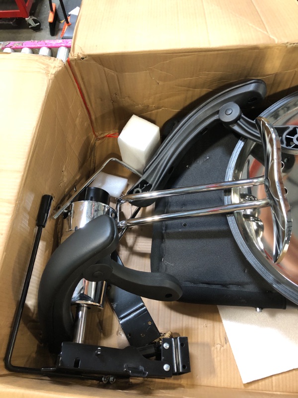 Photo 1 of ** VERY USED/ MISSING PARTS / UNTESTED / DAMAGE MAJOR *** Tatub 90°-135° Reclining Salon Chair for Hair Stylist, 360° Swivel Barber Chair with Heavy Duty Hydraulic Pump, Adjustable Hair Chair for Barbershop, Home