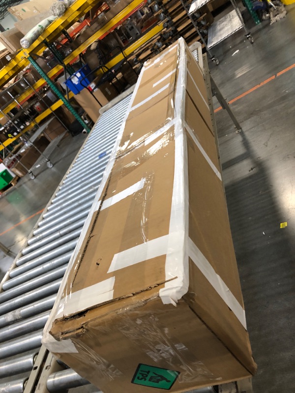 Photo 1 of ** USED / UNTESTED *** Amazon Basics Smart Box Spring Bed Base, 9-Inch Height Mattress Foundation, Tool-Free Easy Assembly, King, 79"L x 75.5"W x 9"H, White