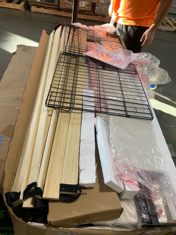 Photo 1 of ** NEW *** Queen Upholstered LED Bed Frame with 2 Storage Drawers and Adjustable Chic Double Wavy Headboard, Velvet Princess Platform Bed with Charing Station, Solid Wood Slats Support,No Box Spring Needed,Beige