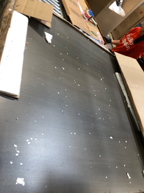 Photo 1 of *** USED / DAMAGE MINOR **** Signature Design by Ashley Bridson 5 Piece Counter Height Dining Room Set, Includes Table & 4 Bar Stools, Gray