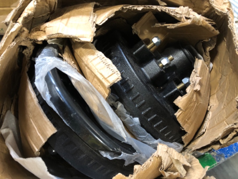 Photo 1 of ** UNTESTED / USED **** VEVOR Trailer Hub Drum Kits 8 on 6.5" B.C. with 12" x 2" Electric Brakes, Self-Adjusting Trailer Brake Assembly for 7000 lbs Axle, 5-Hole Mounting, Backing Plates for Brake System Part Replacement