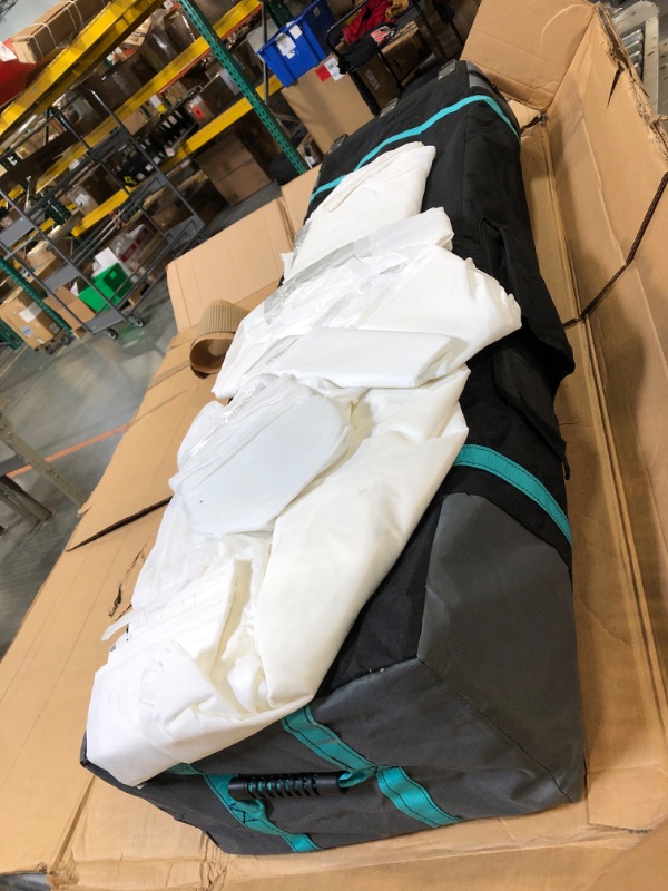 Photo 1 of *** USED / MISSING PARTS / UNTESTED ** COBIZI 10x20 Pop up Canopy Tent with 6 Sidewalls, Waterproof Heavy Duty Commercial Canopy for Parties, Outdoor Tent, Garden Gazebo, Carry Bag with Wheel (10x20ft, White)