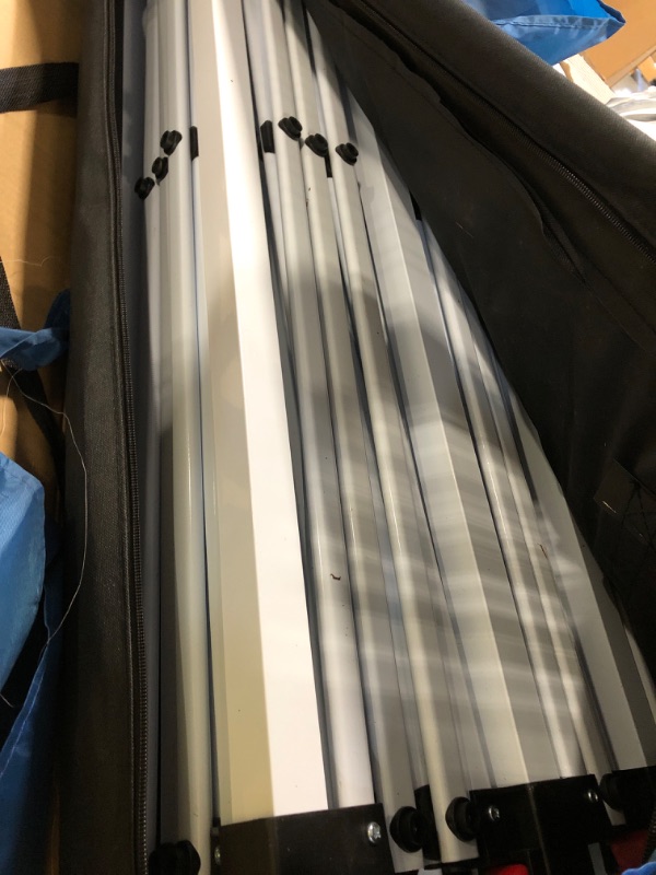 Photo 1 of ** USED / MISSING PARTS / UNTESTED ** COBIZI 10x30 Pop up Canopy Tent for Parties with 8 Removable Sidewalls, Waterproof UPF 50+ Commercial Event Tent, Protable Outdoor Canopy with 4 Sandbags for Wedding, Backyard(10x30FT, Blue)