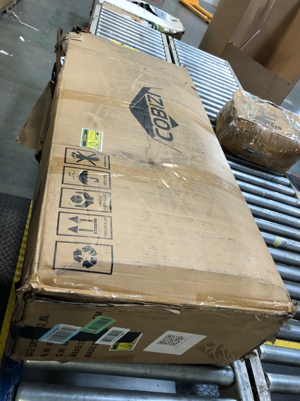 Photo 1 of ** USED / MISSING PARTS / UNTESTED ** COBIZI 10x30 Pop up Canopy Tent for Parties with 8 Removable Sidewalls, Waterproof UPF 50+ Commercial Event Tent, Protable Outdoor Canopy with 4 Sandbags for Wedding, Backyard(10x30FT, Blue)