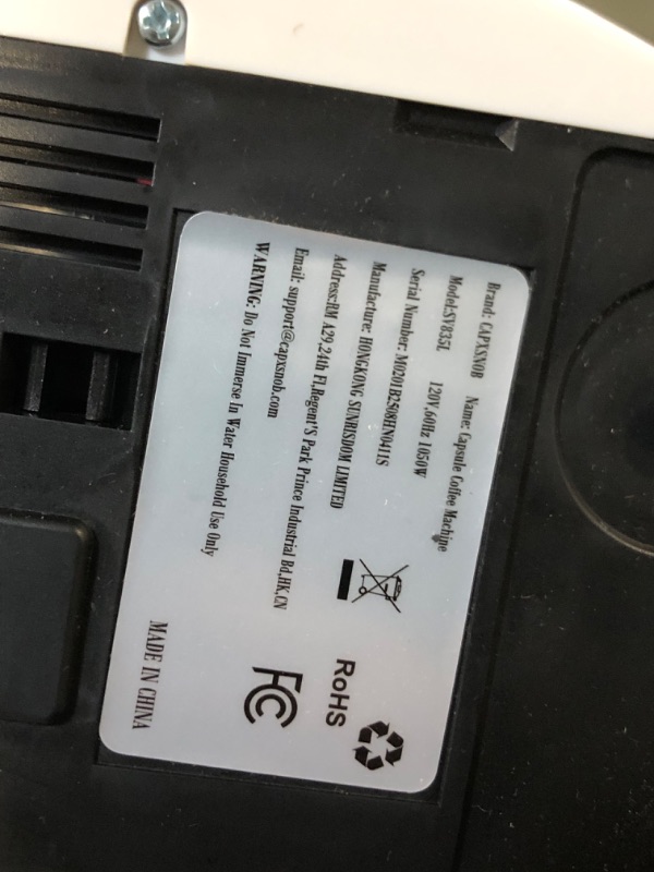 Photo 1 of ** VERY USED*** Warriors1 Coffee Maker for Keurig K Cup, Espresso Machine for Nespresso Original, Dolce Gusto Coffee Pods, Ground Coffee, Coffee Machine for Cappuccino & Latte, Programmable, 20 Bar, 28 oz Reservoir