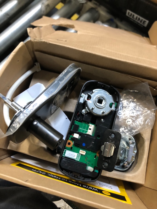 Photo 1 of ** VERY USED/ MISSING PARTS **Yale Assure Lever, Wi-Fi Smart Door Lever (for Doors with no deadbolt) - Works with Yale Access App, Amazon Alexa, Google Assistant, HomeKit, Phillips Hue and Samsung SmartThings, Bronze