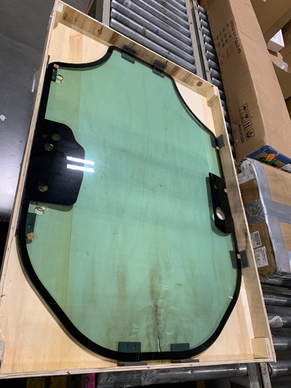 Photo 1 of ** USED***345-6230 Front Door Glass Fits For Caterpillar Skid Steer CAT SERIES D 259D 259D3 262D3 246D 249D 297D 3456230